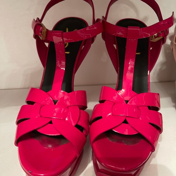 Saint Laurent got pink tribute heels - Picture 5 of 8